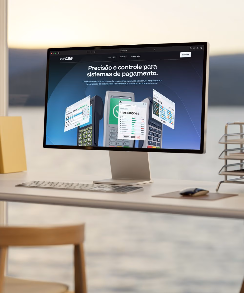 A desktop monitor depicting a sweet-ass website.